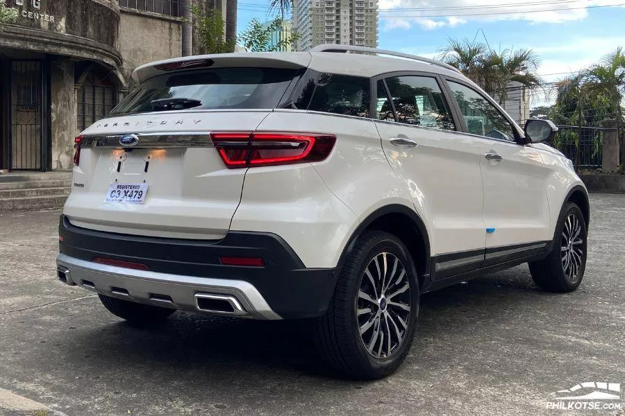 A picture of the rear of the Ford Territory