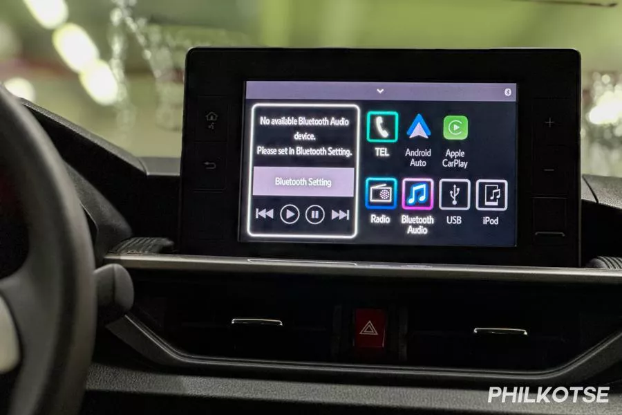 The Wigo G's 8-inch touchscreen