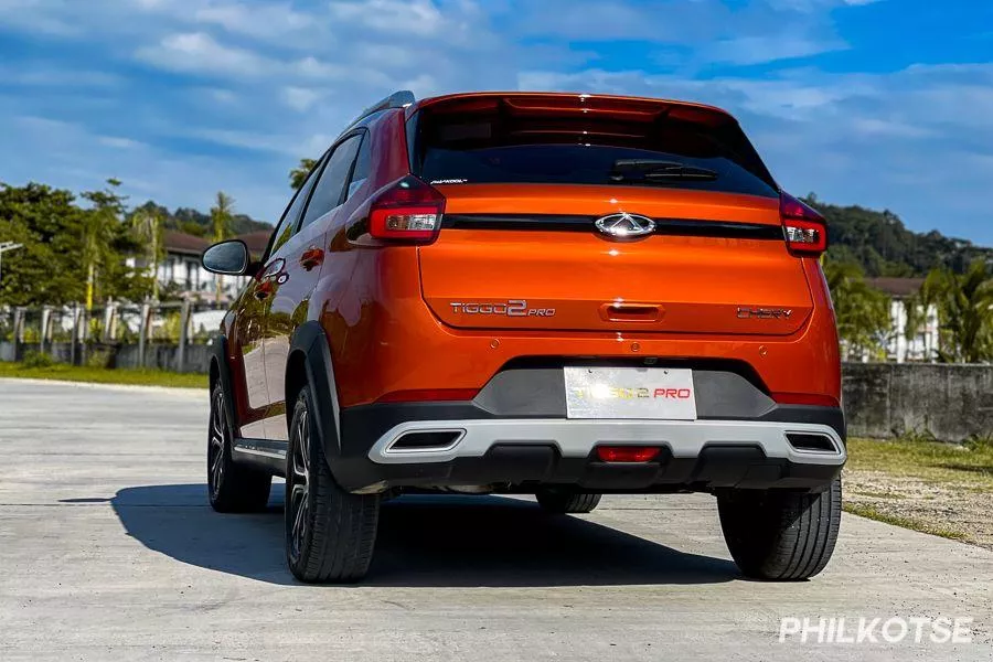 A picture of the Chery Tiggo 2 Pro's rear end