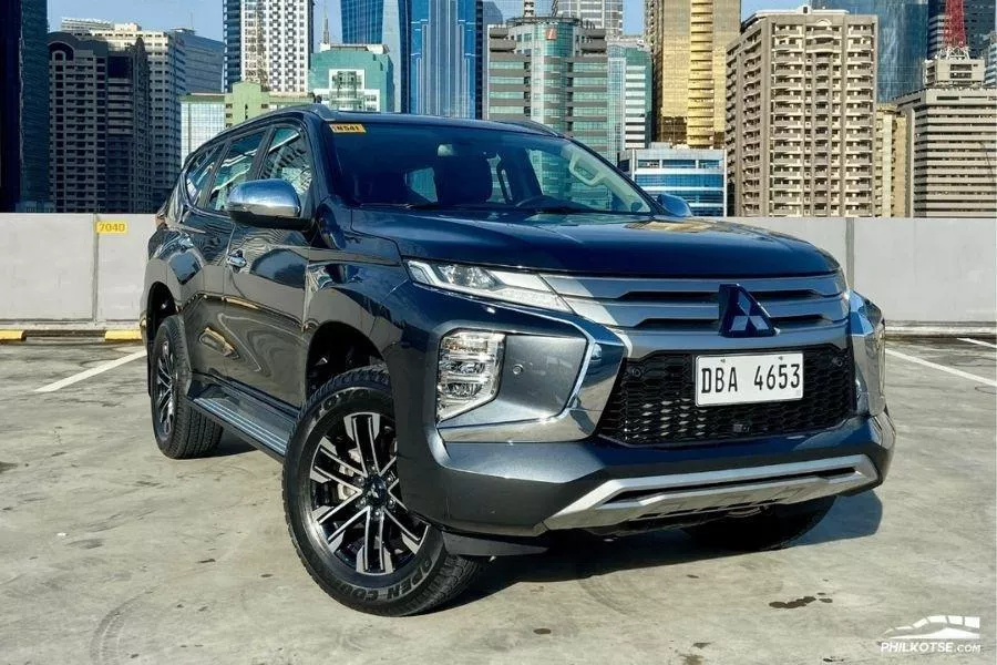 A picture of the Mitsubishi Montero Sport GT on a rooftop parking lot