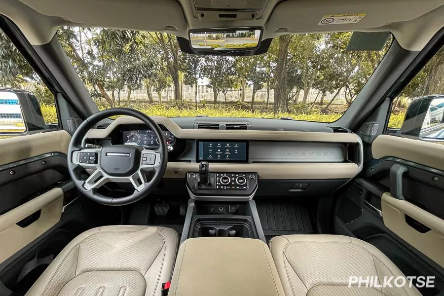 Land Rover Defender interior view