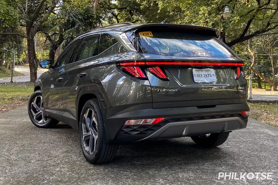 Hyundai Tucson GLS+ from the rear