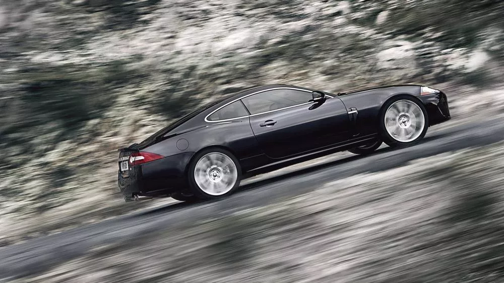 A car going up an incline