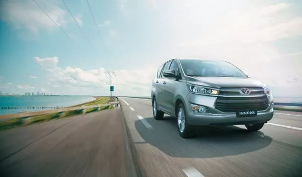 Toyota Innova 2018 on the road