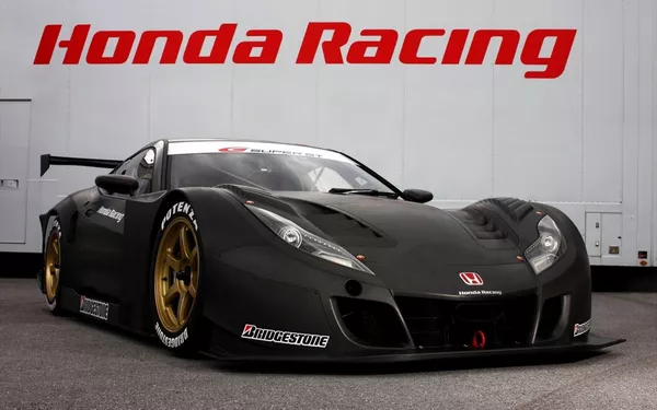 Angular front of a Honda racing car