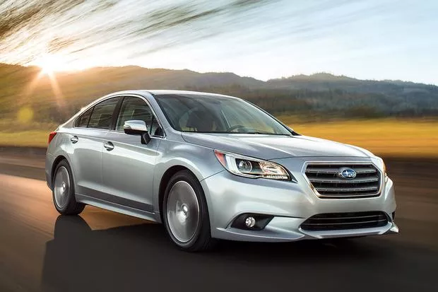 Subaru Legacy on the road