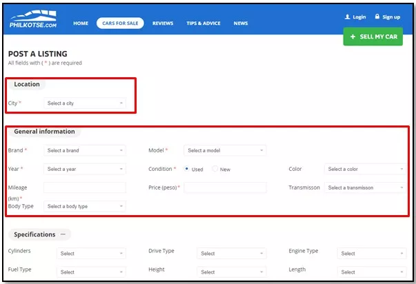 Screenshot 2 of Philkotse post listing page