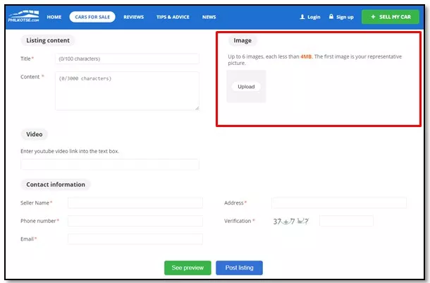 Screenshot 3 of Philkotse post listing page