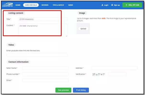 Screenshot 4 of Philkotse post listing page