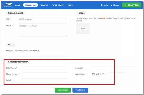 Screenshot 5 of Philkotse post listing page