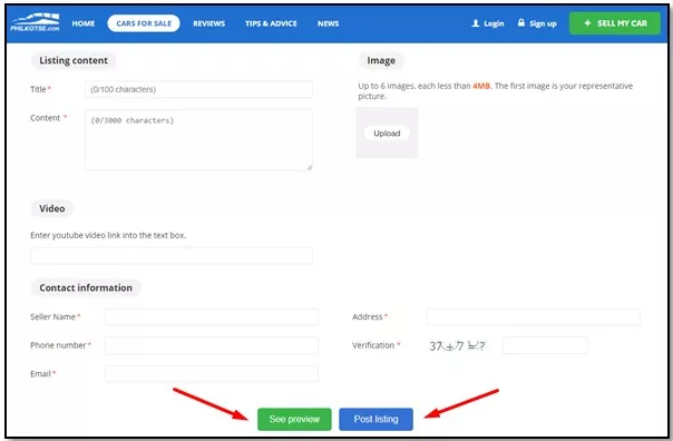 Screenshot 6 of Philkotse post listing page