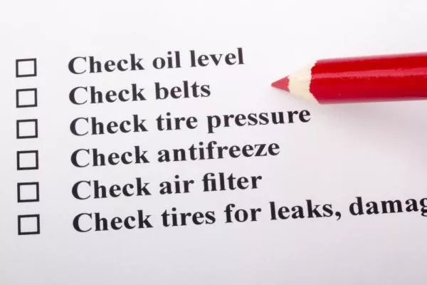 Maintenance check list