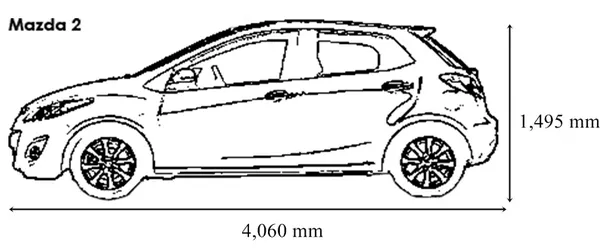 mazda 2 hatchback dimensions