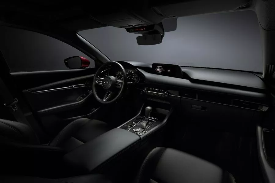 Interior view of the Mazda3