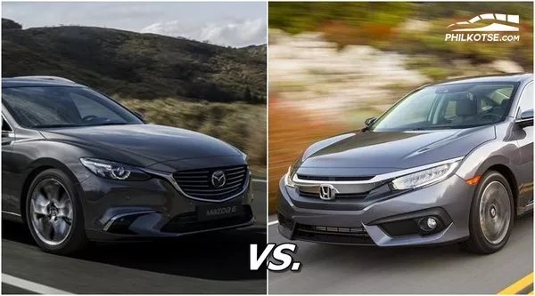 mazda 6 vs honda civic