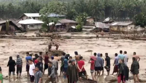 Mindanao city after typhoon Vinta