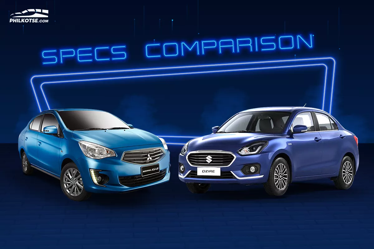 The Mitsubishi Mirage G4 and the Suzuki Dzire head to head