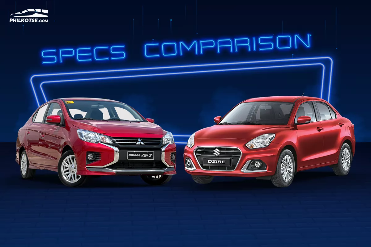 Mitsubishi Mirage G4 vs Suzuki Dzire comparo