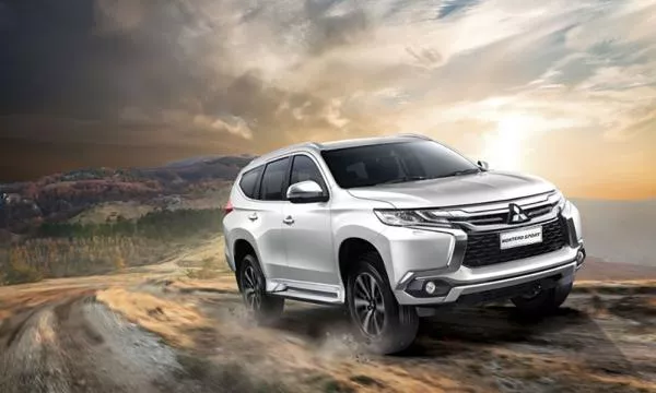 angular front of the Mitsubishi Montero Sport