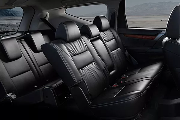 2019 Montero Sport's second row and front seats