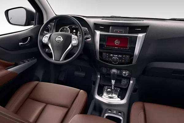 A picture of the interior of the Nissan Terra