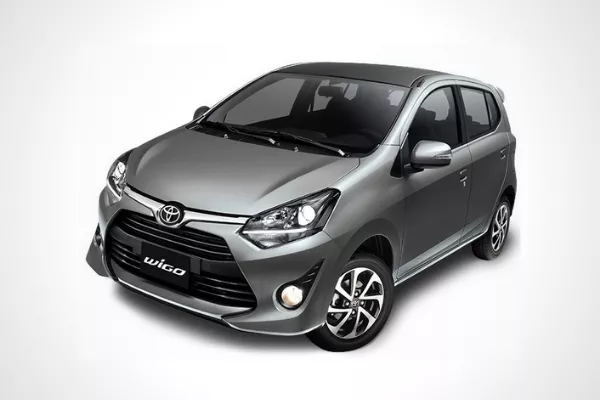 A picture of the Toyota Wigo non-TRD variant