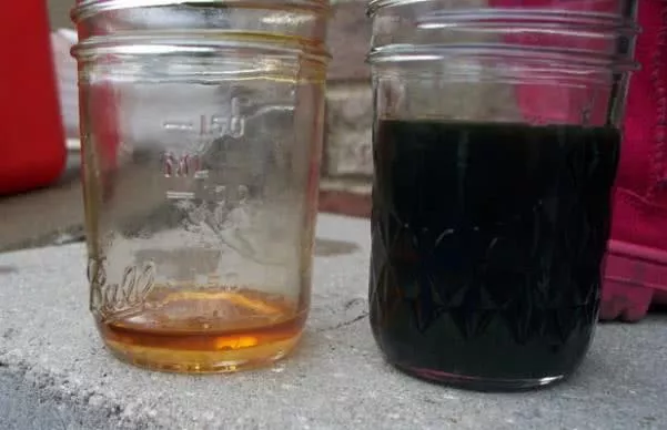 two bottles of engine oil