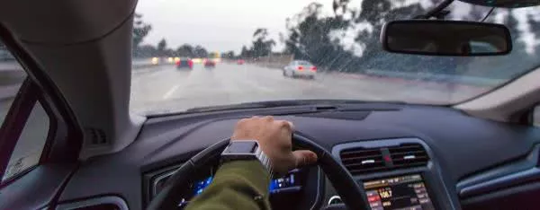 driving under heavy rain