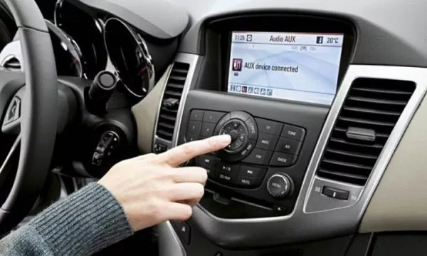 Turning on audio in a car