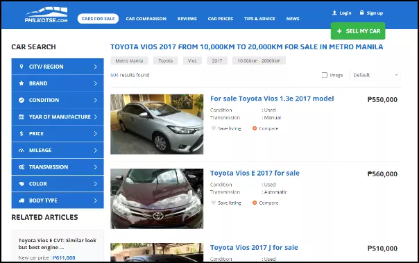 toyota vios 2017 for sale listings on philkotse.com