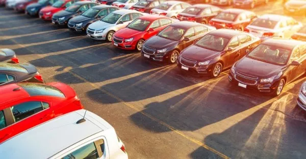 parking lot of a car - trade in or sell privately