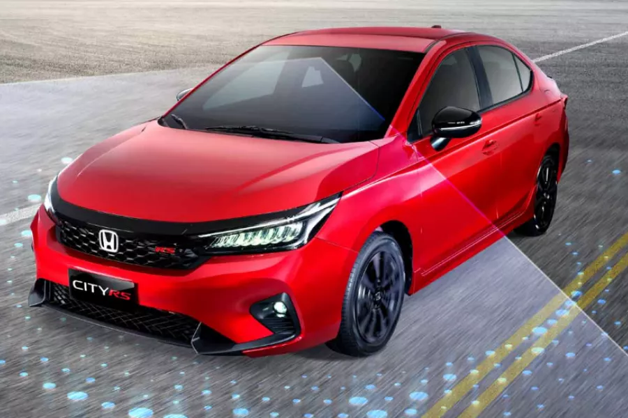 The City RS and other City trims come standard with Honda Sensing