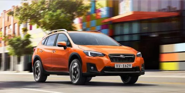 Subaru XV 2018 running on the road