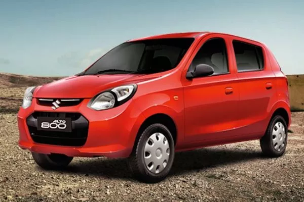 A picture of the side of the Suzuki Alto 800