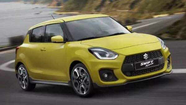 Suzuki Swift Sport 2019 on the road