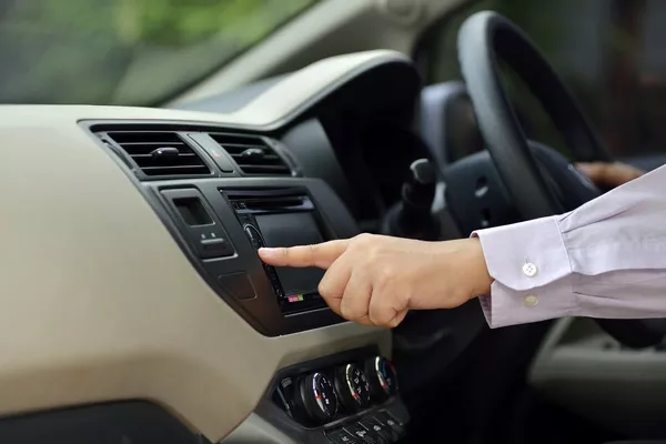 playing audio in a car