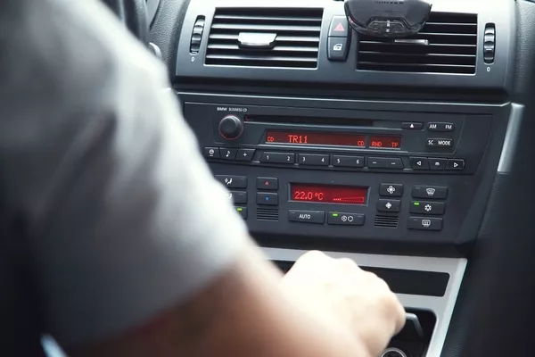 tuning radio in a car