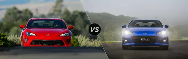 toyota 86 vs subaru brz exterior