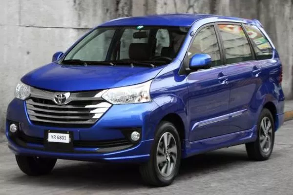 Angular front of a Toyota Avanza 2018