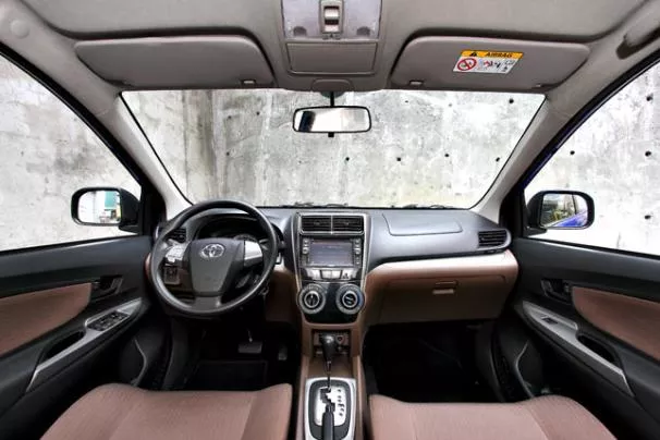 Interior of a Toyota Avanza 2018