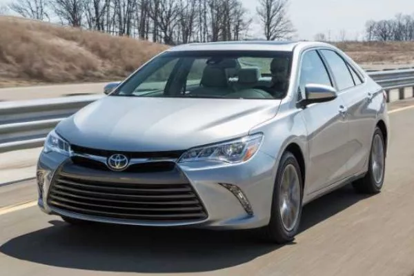 Angular front of the 7th-gen Toyota Camry