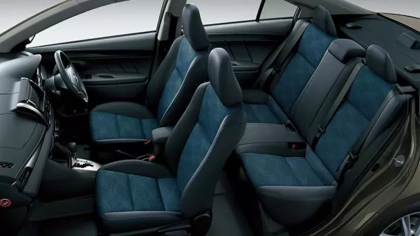 Cabin space of the Toyota Vios 2018