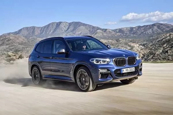 BMW X3 on the road