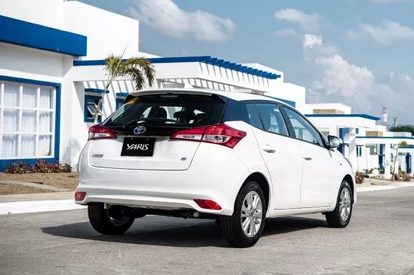 A picture of the rear of the 2019 Toyota Yaris