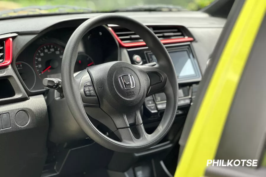 A peek inside the Honda Brio RS Black Top